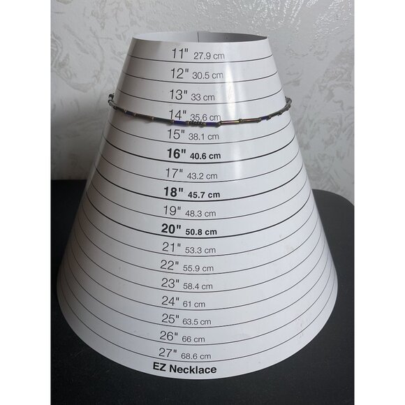 Colorful Beaded Necklace With Adjustable Chain - Picture 2 of 3